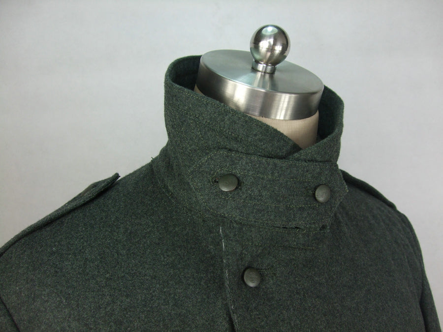 WW2 Italy Italian M37 M40 Grey Green Wool Great Coat Cappotto