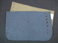 WW1 French Horizon Blue Wool Officer's Gaiters Pair