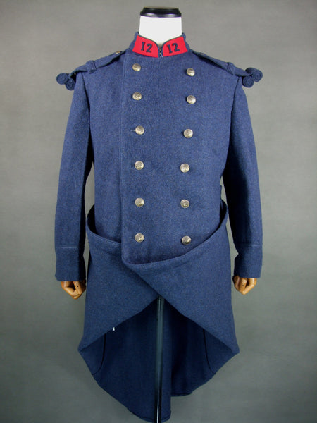 WW1 French Infantry Capote 1877 gris de fer bleuté Iron-grey Wool Greatcoat