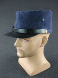 WW1 French Army Enlisted Bluish Iron-grey Wool M1914 Soft Kepi Cap