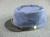 WW1 French Army Enlisted Bluish Iron-grey Wool M1914 Soft Kepi Cap