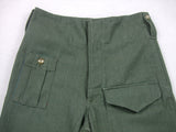 WWII British Denim Battledress Trousers Pants Early Olive Green