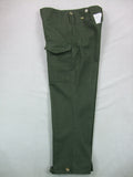 WWII British Denim Battledress Trousers Pants Early Olive Green