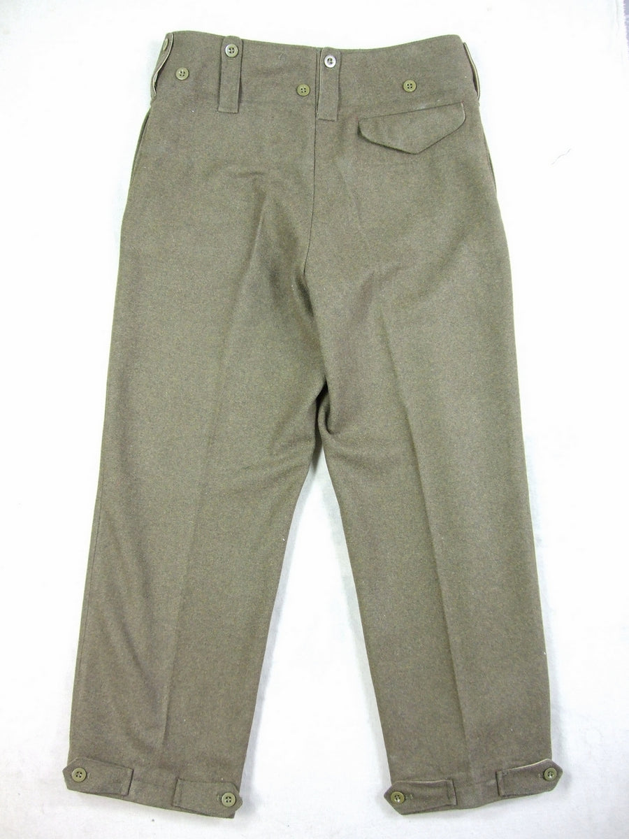 WW2 Great Britain British Army P37 Battle Dress Officer Wool Trousers ...