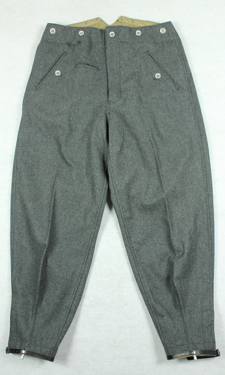 WWII German Mountain Troops M37 Stone Gray Wool Trousers Pants – Hikishop