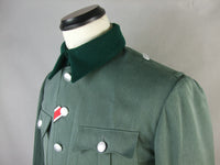 WWII German Field Grey Gabardine Officer M36 Tunic Jacket