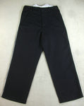 WW2 Garman Elite Straight Leg Piped Pants Black Wool