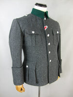 WWII World War 2 German M36 Officer Tunic Stone Grey Wool