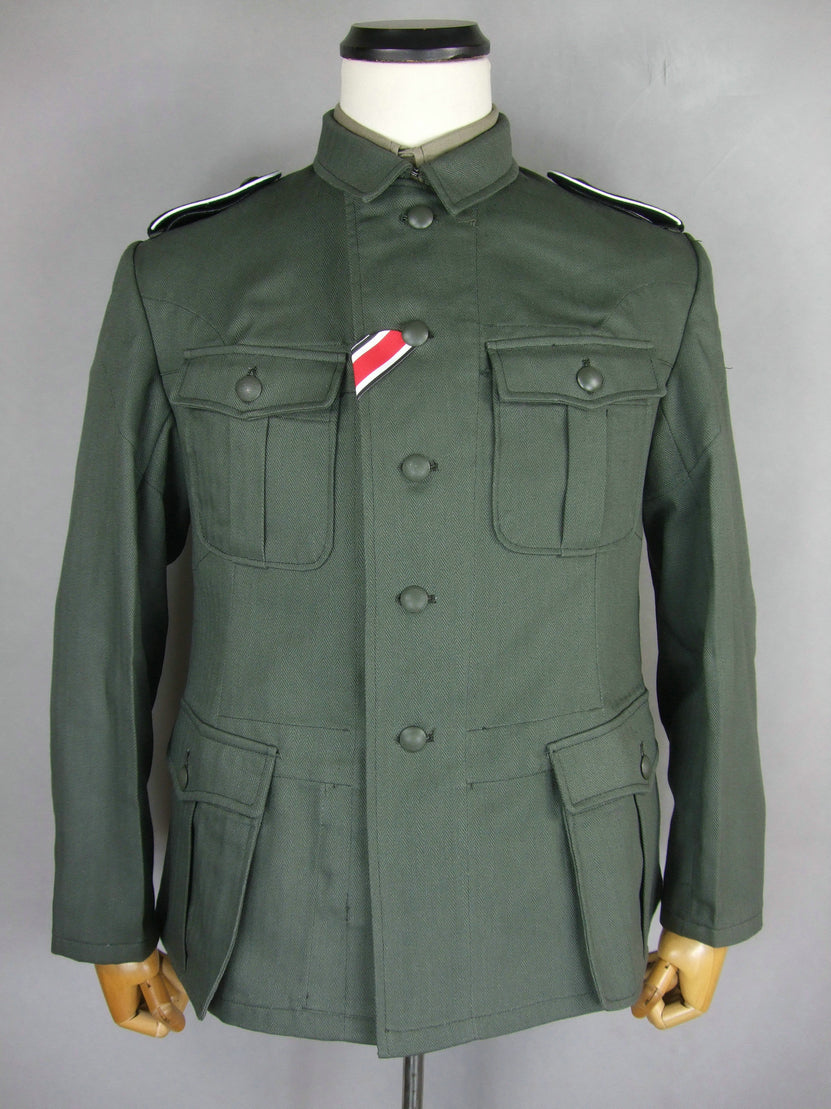 WWII German EM Soldier WH Elite HBT M40 Field Tunic Jacket – Hikishop